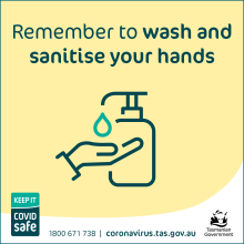 Remember to wash and sanitise hands - social tile thumbnail
