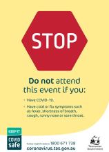 Events - STOP do not attend - A3 poster thumbnail
