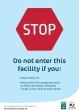 STOP do not enter this facility - A4 poster thumbnail