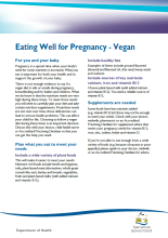 Thumbnail image eating well for pregnancy - vegan