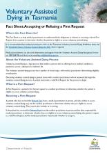 VAD - accepting or refusing a first request - factsheet cover page