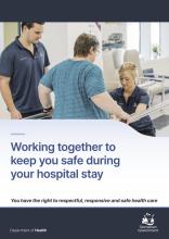 Thumbnail image of the Staying safe during your hospital stay fact sheet