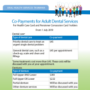 Co-Payments for Adult Dental Services