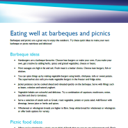 Eating well at barbeques and picnics