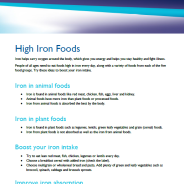 High iron foods