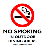 No smoking in outdoor dining areas thumbnail