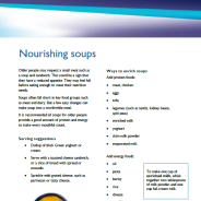 Nourishing soup factsheet