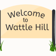 Thumbnail image of the welcome to wattle Hill Online learning resource sign.