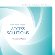 Thumbnail image of the Royal Hobart Hospital: Access solutions Occasional papers