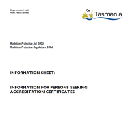 Thumbnail image of the Accreditation Information Sheet 