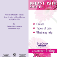 Thumbnail image of Breast Pain Mastalgia brochure 