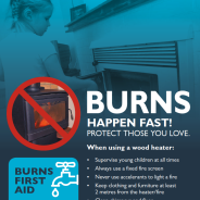 Thumbnail image of the Burns Service Tasmania Wood Heater Prevention Poster