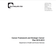 Thumbnail image of the Cancer framework and strategic cancer plan 2010-2013