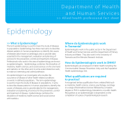 Thumbnail image of the Epidemiology career fact sheet