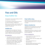 Thumbnail image of the fats and oils fact sheet