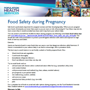 Thumbnail image of Food safety during pregnancy guide thumbnail