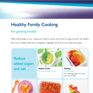 Thumbnail image of the healthy family cooking fact sheet