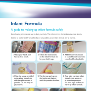 Thumbnail image of the making infant formula safely fact sheet