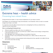 Thumbnail image of the Preventing heat-related illness fact sheet