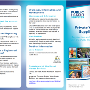 Thumbnail image of the Private water suppliers brochure