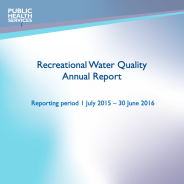 Thumbnail image of the Recreational Water Quality Annual Report 2015-16