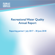 Thumbnail image of the Recreational Water Quality Annual Report 2017-18