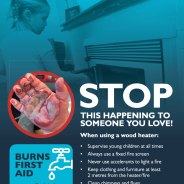 Thumbnail image of the Wood Heater Burns Prevention Poster