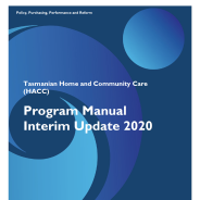 Thumbnail image of the Tasmanian HACC Program Manual