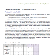 Thumbnail image for Preliminary 2015 Paediatric Mortality and Morbidity Report