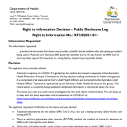 Thumbnail image for Right to Information request RTI202021-011