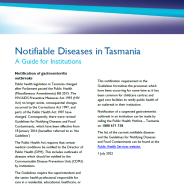 Thumbnail image of the Gastroenteritis guide for Institutions Fact Sheet