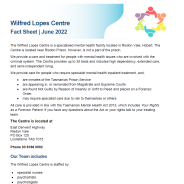 Thumbnail image of the guide for the Wilfred Lopes Centre.