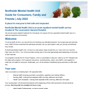 Thumbnail image of the Northside Mental Health Unit guide