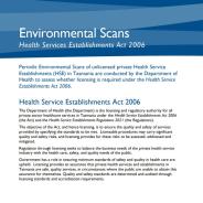 Thumbnail for information sheet - environmental scans