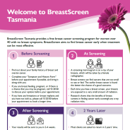 Welcome To BreastScreen Tasmania fact sheet thumbnail image