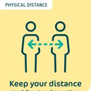 Keep your distance - A3 poster thumbnail