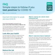 What to do if you test positive for COVID-19 fact sheet thumbnail