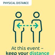 Events - Keep your distance - A3 poster thumbnail