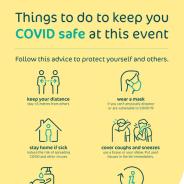 Events - Things to do to keep you COVID safe - A3 poster thumbnail