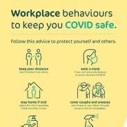 Workplace COVID safe behaviours - A3 poster thumbnail