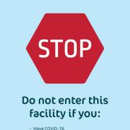 STOP do not enter this facility - A4 poster thumbnail
