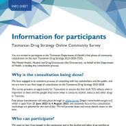 Thumbnail TDS Online Community Survey Information for Participants