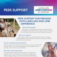 Thumbnail for peer support brochure